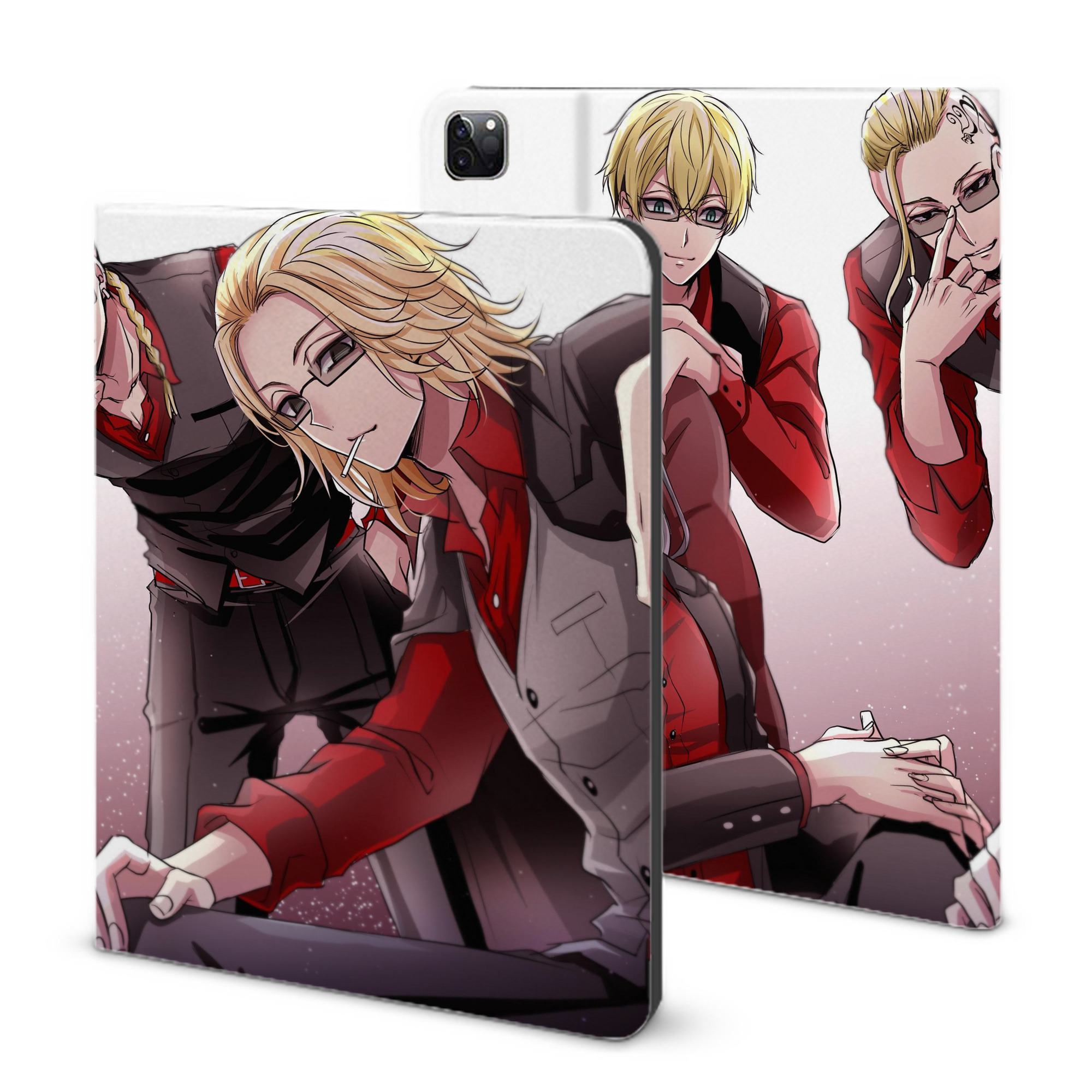 （画像用） 東京リベンジャーズ Tokyo Revengers IPad ケース ブック型 PUレザー TPU 耐衝撃 軽量 薄型 ペン収納なし 全面保護 IPad 各モデル対応